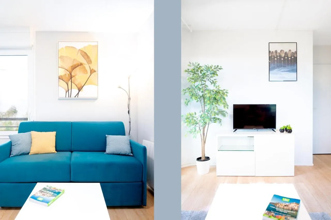Апартаменты Blue Note - Terrasse - Parking - Airbus - Hop Purpan - Toulousecozyflat