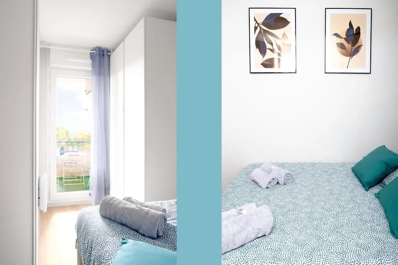 Апартаменты Blue Note - Terrasse - Parking - Airbus - Hop Purpan - Toulousecozyflat Франция